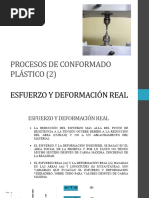 Procesos de Conformado Plastico. Tema2. Esfuerzo y Deformación Real