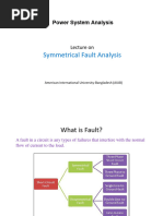 Modified PSA - Lecture 5 - Symmetrical Fault Analysis