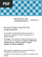 Medidas de Dispersión