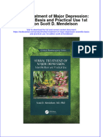 PDF Herbal Treatment of Major Depression Scientific Basis and Practical Use 1St Edition Scott D Mendelson Ebook Full Chapter