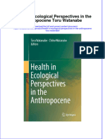 Textbook Health in Ecological Perspectives in The Anthropocene Toru Watanabe Ebook All Chapter PDF