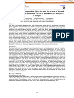 Woody Species Composition, Diversity and Structure of Kumuli Dry Evergreen Afromontane Forest in Yem District, Southern Ethiopia