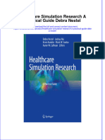 PDF Healthcare Simulation Research A Practical Guide Debra Nestel Ebook Full Chapter