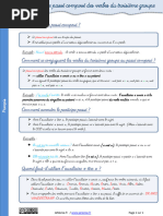 Lecon Passe Compose Verbes 3eme Groupe