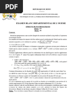 Epreuve Bac Blanc 2024 Départemental de L'oueme Mathematiques Serie C