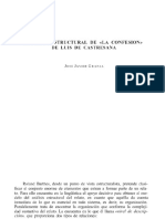 Análisis Estructural de - La Confesión - de Luis de Castresana