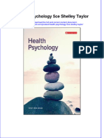 Full Chapter Health Psychology 5ce Shelley Taylor PDF