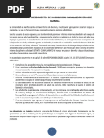 A. Normas Y Procedimientos de Bioseguridad para Laboratorios de Química