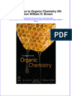 PDF Introduction To Organic Chemistry 5Th Edition William H Brown Ebook Full Chapter