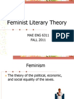 Feminist Literary Theory: MAE ENG 6311 FALL 2011