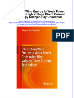 PDF Integrating Wind Energy To Weak Power Grids Using High Voltage Direct Current Technology Nilanjan Ray Chaudhuri Ebook Full Chapter