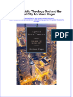 Textbook Jewish Public Theology God and The Global City Abraham Unger Ebook All Chapter PDF