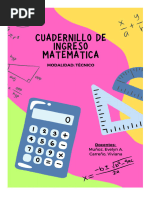 Cuadernillo Matematica Técnicos 2024