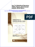 PDF Introduction To Statistical Decision Theory Utility Theory and Causal Analysis Silvia Bacci Ebook Full Chapter