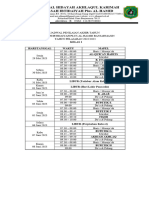 Jadwal PAT Perkelas 2022-2023