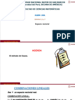 Clase 5, 6 y 7 Álgebra Lineal UNMSM