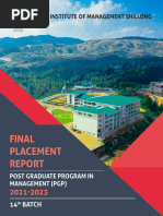 IIM Shillong Final Placement Report 2021 23 - 30 03 2023 - Updated