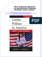 PDF Latino Politics in America Spectrum Series - Race and Ethnicity in National and Global Politics John A Garcia Ebook Full Chapter