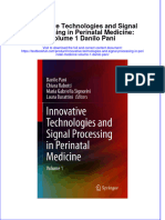 Full Chapter Innovative Technologies and Signal Processing in Perinatal Medicine Volume 1 Danilo Pani PDF