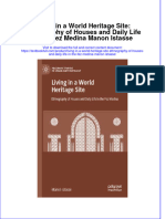 PDF Living in A World Heritage Site Ethnography of Houses and Daily Life in The Fez Medina Manon Istasse Ebook Full Chapter