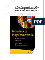 Full Chapter Introducing Play Framework Java Web Application Development Second Edition Prem Kumar Karunakaran PDF