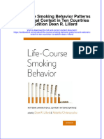 Textbook Life Course Smoking Behavior Patterns and National Context in Ten Countries 1St Edition Dean R Lillard Ebook All Chapter PDF