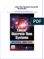 Textbook Linear Discrete Time Systems Zoran M Buchevats Ebook All Chapter PDF