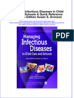 PDF Managing Infectious Diseases in Child Care and Schools A Quick Reference Guide 5Th Edition Susan S Aronson Ebook Full Chapter