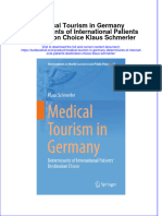 Textbook Medical Tourism in Germany Determinants of International Patients Destination Choice Klaus Schmerler Ebook All Chapter PDF