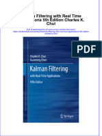 Textbook Kalman Filtering With Real Time Applications 5Th Edition Charles K Chui Ebook All Chapter PDF