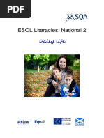 ESOLLiteracies National 2 Daily Life