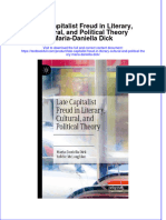 Full Chapter Late Capitalist Freud in Literary Cultural and Political Theory Maria Daniella Dick PDF