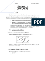 Analisis Geologico Estructual - Leccion 13 - Diaclasas