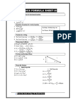 Physics Formula Sheet Xi - 240501 - 120627