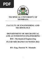 Fluid Mechanics II Notes