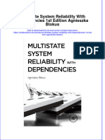 PDF Multistate System Reliability With Dependencies 1St Edition Agnieszka Blokus Ebook Full Chapter