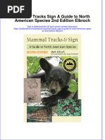 Full Chapter Mammal Tracks Sign A Guide To North American Species 2Nd Edition Elbroch PDF