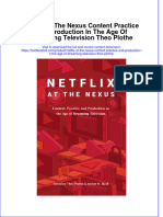 PDF Netflix at The Nexus Content Practice and Production in The Age of Streaming Television Theo Plothe Ebook Full Chapter