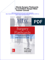 Full Chapter Master The Wards Surgery Flashcards Dec 3 2015 1St Edition Sonpal Niket Fischer Conrad PDF