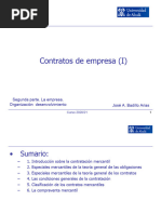 Tema 3. Contratos de Empresa. I