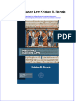 Full Chapter Medieval Canon Law Kriston R Rennie PDF