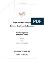 Stage: Business Analysis Business Requirements Document: University of Edinburgh