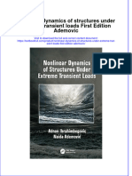 PDF Nonlinear Dynamics of Structures Under Extreme Transient Loads First Edition Ademovic Ebook Full Chapter