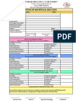 Ficha de Matricula 2024-2025