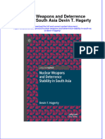 PDF Nuclear Weapons and Deterrence Stability in South Asia Devin T Hagerty Ebook Full Chapter