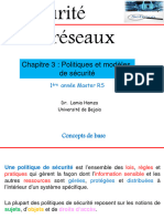 Chapitre 3 Politiques Et Modèles de Sécurité