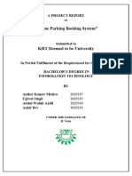 Online Carkparking Booking System Final Report