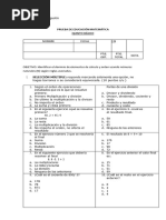 Prueba Quinto Divisiones y Operaciones Combinadas