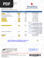 Trigliceridemia Moderada, Diabetes Mellitus Tipo 2 Descompensada