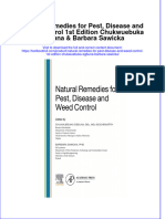 Full Chapter Natural Remedies For Pest Disease and Weed Control 1St Edition Chukwuebuka Egbuna Barbara Sawicka PDF